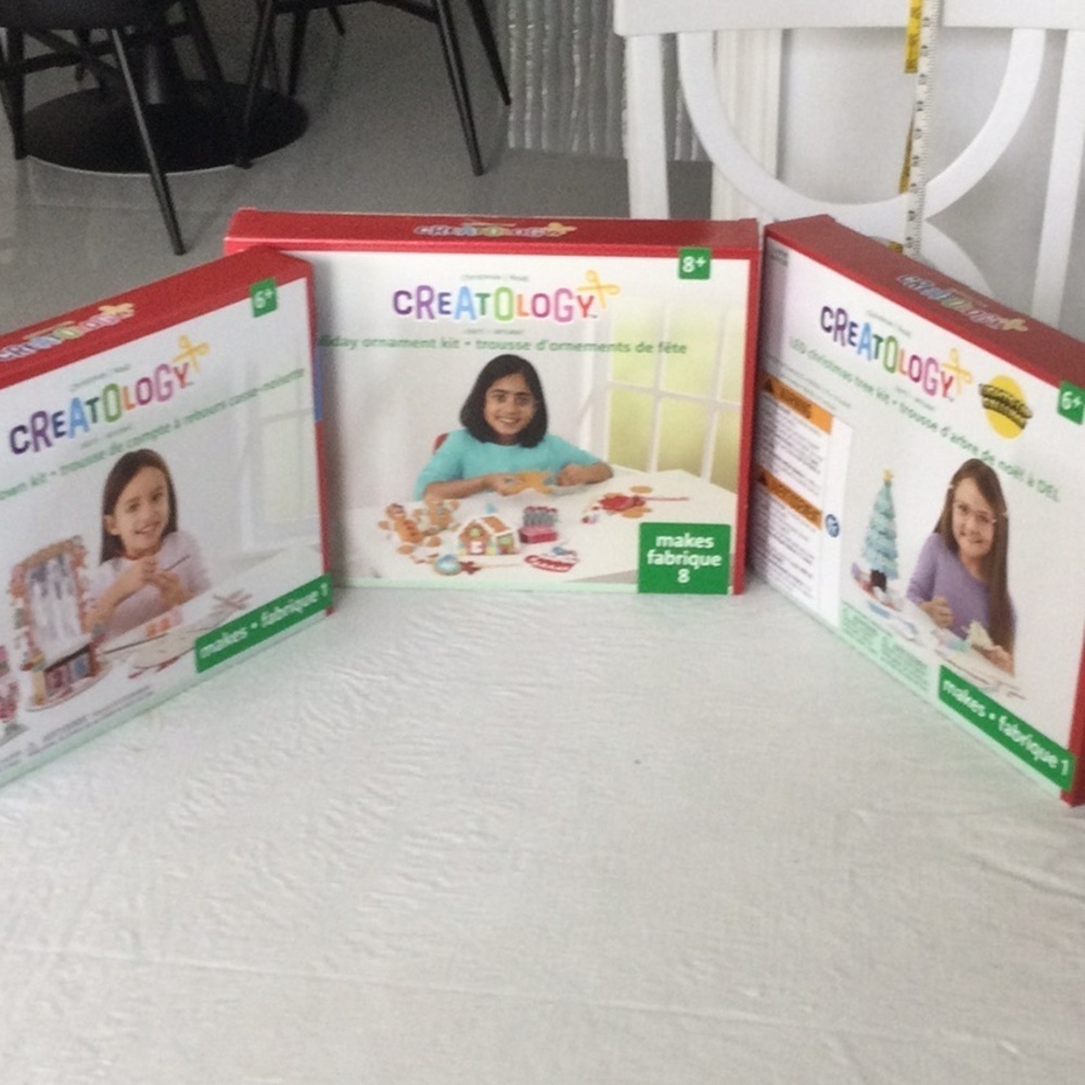 Three Kids Crafts make a Nutcracker,Ornament’s and a Tree Kits New